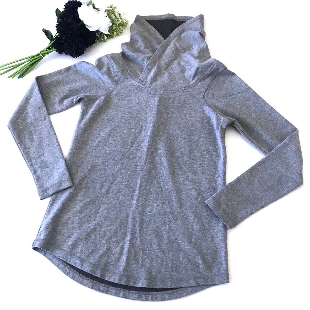 Zella Pullover Sweatshirt Slim Fit Size Small Gray Activewear